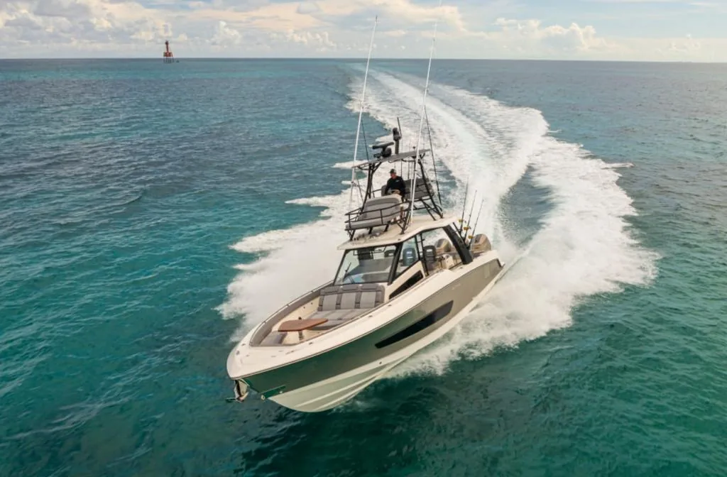 Boston Whaler center console in Baja California Sur