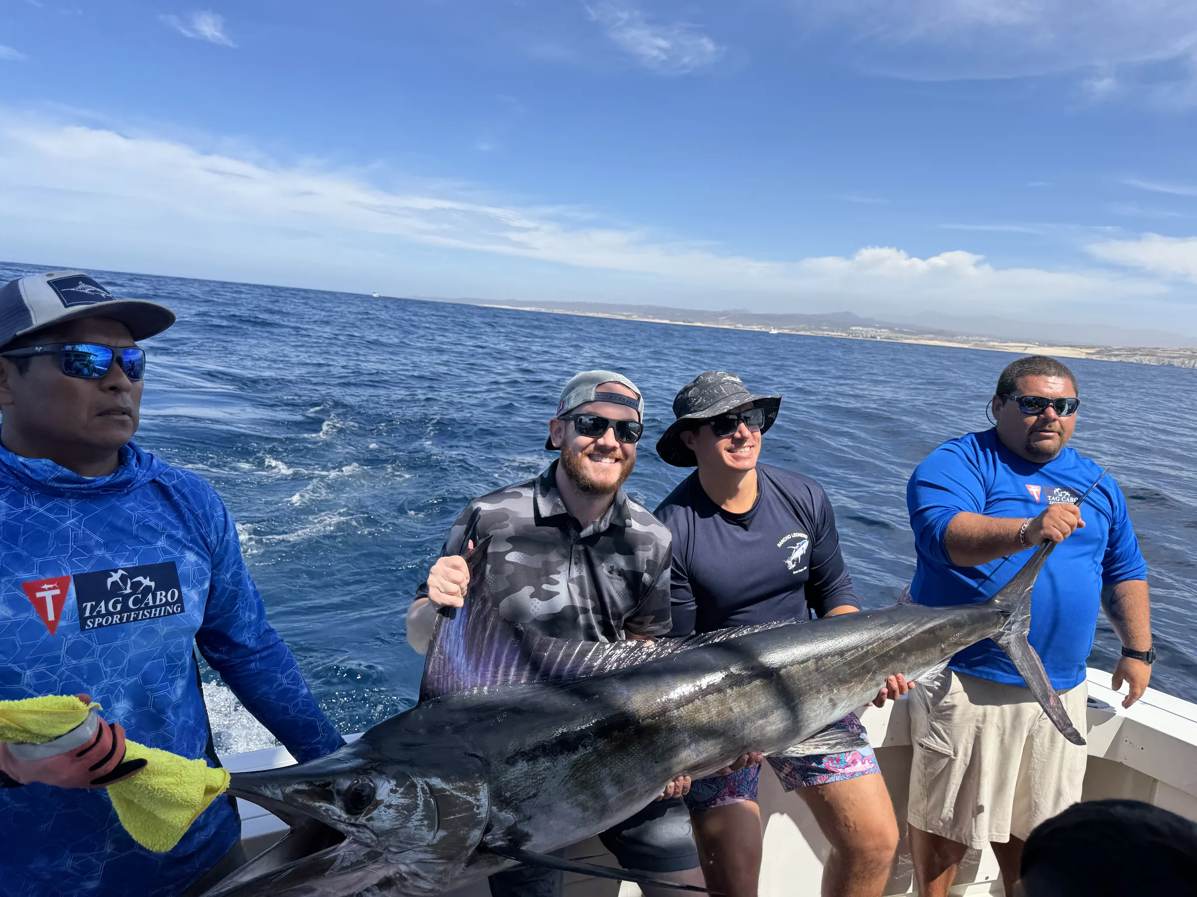 Cabo San Lucas sportfishing photo 201 — catch and crew aboard the Tag Cabo fleet
