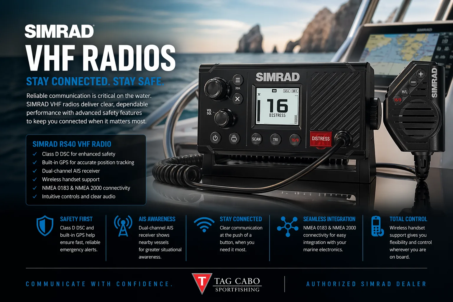 SIMRAD VHF radio